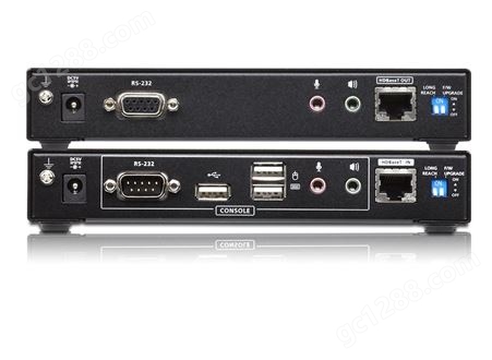 ATEN宏正150米双屏USB DVI双显HDBaseT2.0 KVM信号延长器  CE624