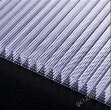 温室房中空板 双层透明PC阳光板 保温隔热耐力板 蜂窝米字型