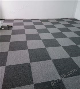 50×50PVC办公司方块地毯、商务卷毯、拼接满铺施工