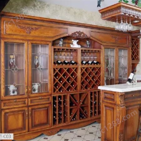 四川定制颗粒板酒柜 威德森家具玻璃酒柜现代轻奢转角红酒柜