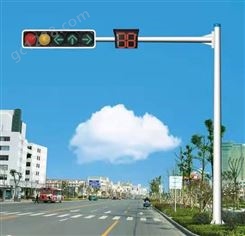 城市交通道路口信号灯杆 L型红绿灯杆件 交通信号灯