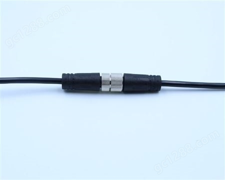 大旺光电TAWANG M12防水连接器插头 不锈钢螺帽公母头对接式
