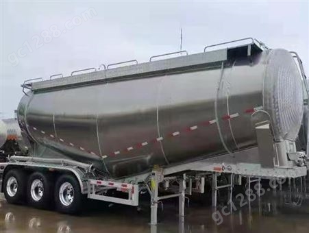 散装水泥罐车 40立方铝合金 下灰半挂罐车配置粉粒物料运输