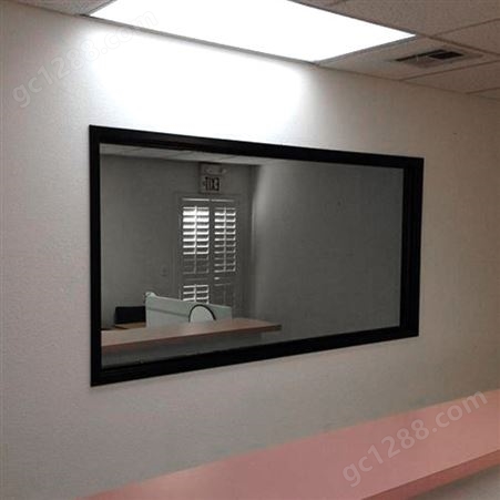 单向可视透视单反透明观察玻璃隔断窗单面镜双面镜
