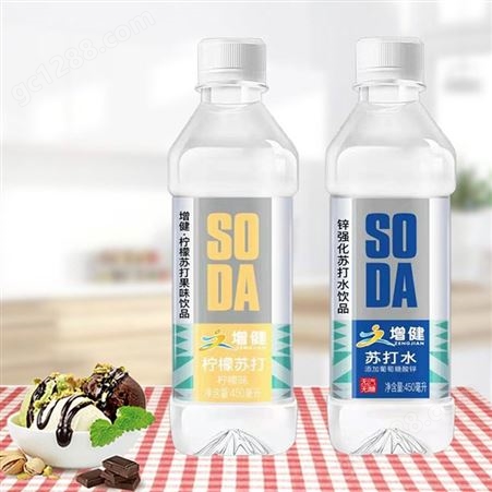 增健原味锌强化苏打水饮品风味饮料450ml招商代理
