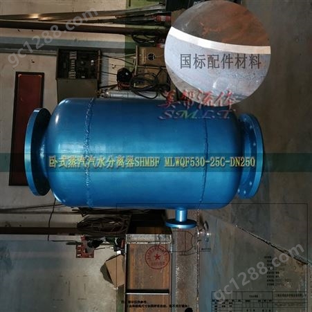 厂家供应卧式汽水分离器 设计加工CF41蒸汽汽水分离器