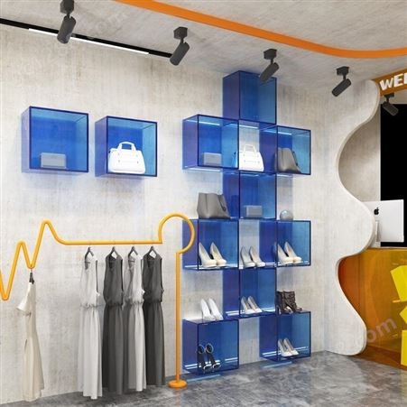 飞剑亚克力透明展示柜鞋子包包货架多层置物架精品收纳陈列道具