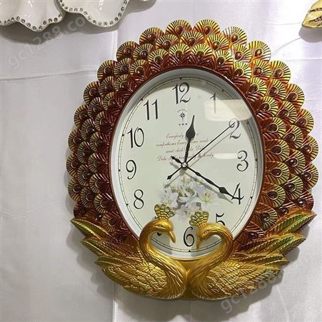 时尚挂钟 现代手工 欧洲风格 装饰挂表 简约创意时钟