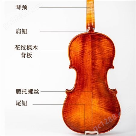 艾尔音独板小提琴级 纯手工成人儿童初学者考级木质演奏级乐器