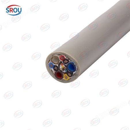 柔性气电组合电缆 PU导气管+电源信号组合电线