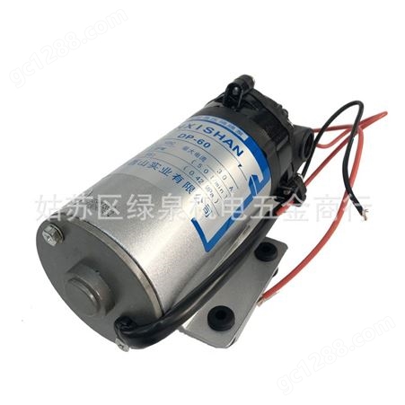 【】DP-60高压隔膜泵12V24V扫地车泵水净化泵洒水泵RO泵