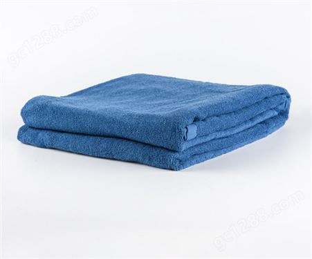 消防毛巾毯蓝色 儿童全棉毛巾被 可机洗 絮之爱纺织定制