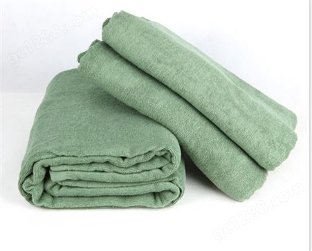 消防毛巾毯蓝色 儿童全棉毛巾被 可机洗 絮之爱纺织定制