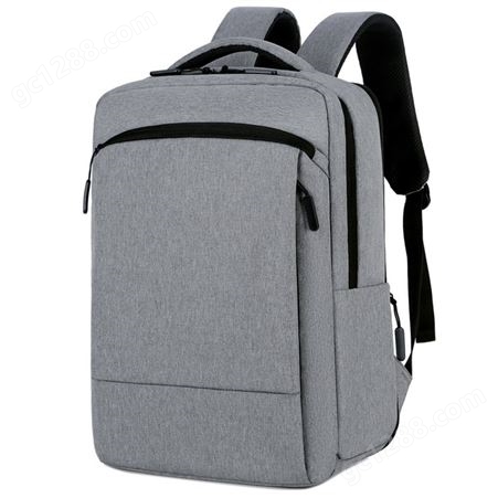 白沟双肩包定制LOGO大容量商务电脑背包可扩容防水USB双肩书包