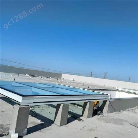 北京建安保温隔热玻璃遥控电动平移屋顶别墅天窗阳光房