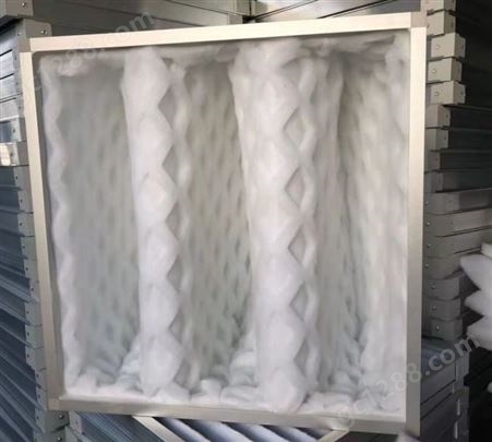 铝框过滤袋空气白色初效过滤凌形袋空调除尘袋