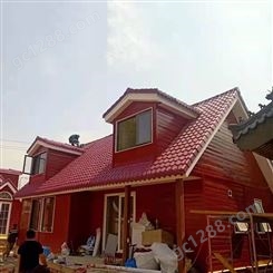 红色屋顶防腐树脂瓦 防水防潮质量轻颜色可定制 汉塑 s033