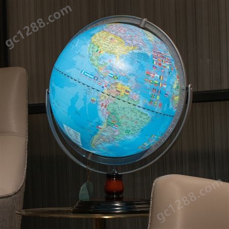 funglobe朋宸地球仪43cm落地家居摆件办公室客厅带灯3D立体装饰