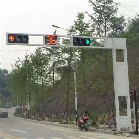 可定制交通信号灯杆红绿灯杆F型标志杆L型八角立杆监控测速杆